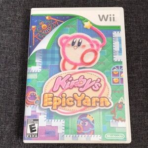 Nintendo Wii Kirby's Epic Yarn - Green and Pink